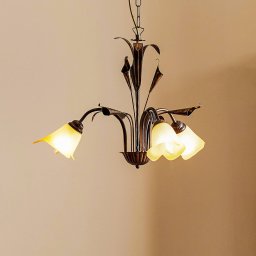 ONLI Lucrezia pendant light, 3-bulb, bronze