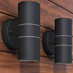 vidaXL Outdoor LED Wall Lights 2 pcs Stainless Steel Up/Downwards