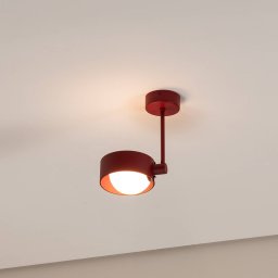 Argon Mado ceiling light, 1-bulb, red