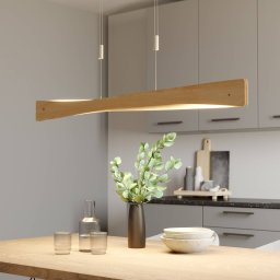 Quitani LED pendant light Lian, oak wood