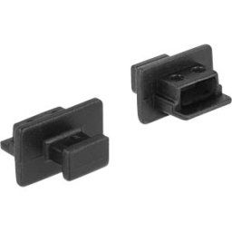 DELOCK 64011 - Dust cover, USB 2.0 mini-B socket with handle 10 pieces, black