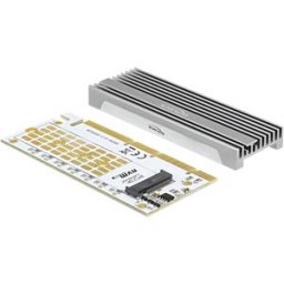 DELOCK 90566 - PCIe 4.0 x16 > 1x M.2 NVMe Key M with LED lighting