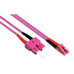 GOOD CONNECTIONS GC LW-802LS4 - Duplex Jumper OM4 50/125µ LC/SC, 2m, violet