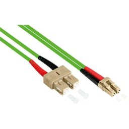 GOOD CONNECTIONS GC LW-8005LS5 - Duplex Jumper OM5 50/125µ LC/SC, LSZH, 0,5m, green