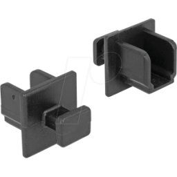DELOCK 64010 - Dust cover, USB 5 Gb/s B socket with handle, 10 pieces, black