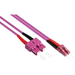 GOOD CONNECTIONS GC LW-820LS4 - Duplex Jumper OM4 50/125µ LC/SC, 20m, violet