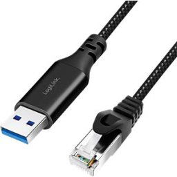 LOGILINK CU0400 - Network adapter, cable, USB 3.0 type-A, Gigabit Ethernet, 1 m
