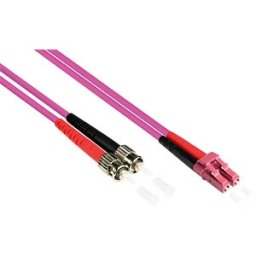 GOOD CONNECTIONS GC LW-8005LT4 - Duplex Jumper OM4 50/125µ LC/ST, 0,5m, violet