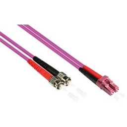 GOOD CONNECTIONS GC LW-820LT4 - Duplex Jumper OM4 50/125µ LC/ST, 20m, violet