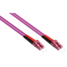 GOOD CONNECTIONS GC LW-8005LC4 - Duplex Jumper OM4 50/125µ LC/LC, 0,5m, violet