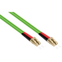 GOOD CONNECTIONS GC LW-820LC5 - Duplex Jumper OM5 50/125µ LC/LC, LSZH, 20m, green