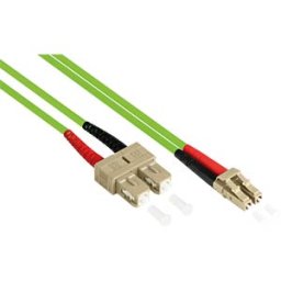 GOOD CONNECTIONS GC LW-830LS5 - Duplex Jumper OM5 50/125µ LC/SC, LSZH, 30m, green