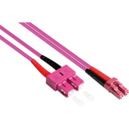 GOOD CONNECTIONS GC LW-801LS4 - Duplex Jumper OM4 50/125µ LC/SC, 1 m, violet