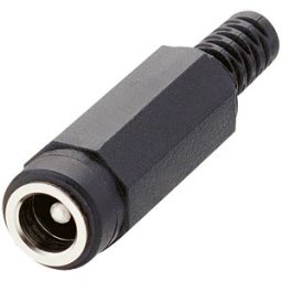 LUMBERG LUM NEK 250 - Coupler for DC power plug, with pin Ø 2.35 mm