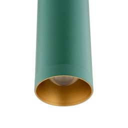 Argon Rulo LED pendant light, green, Ø 3.2 cm, steel, 3000 K
