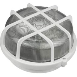 BLULAXA 49793 - Basic cellar light vari PVC cage round white, E27, IP44