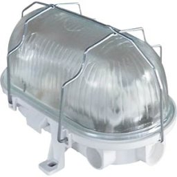 BLULAXA 49901 - Basic cellar light vari metal cage oval, white, E27, IP44