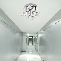 Searchlight Bubbles LED ceiling light, IP44, three-bulb