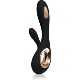 Lelo Soraya Wave vibrator with clitoral stimulator Black 21,5 cm