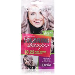 Delia Cosmetics Cameleo Coloring Shampoo Toning Shampoo for hair shade 10.22 Rose Blonde 40 ml