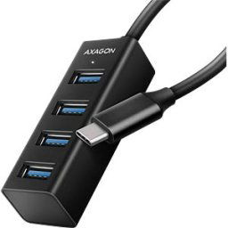 AXAGON AXG HUE-M1C - USB 3.0, 4-port hub, 4xA, USB-C cable, 20 cm