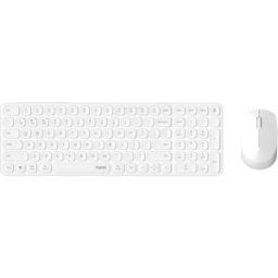 RAPOO 9710M WS - Keyboard/mouse combination, Bluetooth/wireless, white, German la
