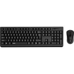 RAPOO X1700 SW - Keyboard/mouse combination, wireless, black, DE