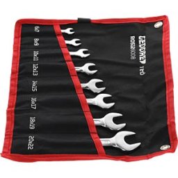 GEDORE WERKZEUG GEDO R05126008 - Double open ended spanner set, short pattern Size 6-22mm 8pcs