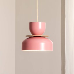 ALDEX Uto pendant light, pink, Ø 30 cm, metal