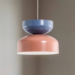 ALDEX Tula pendant light, coral/blue, metal shade
