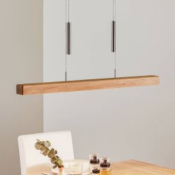 HerzBlut Leonora hanging lamp down 85 cm oak