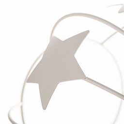 HELAM Stars wall light, sand-coloured, metal, Ø 21 cm, plug