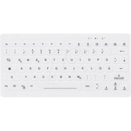 CHERRY AK-C4112FU1WGE - Tastatur, desinfizierbar, kompakt, weiß, DE