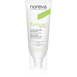 Noreva Exfoliac Mattifying Suncare Fluid SPF 50+ Protective Matt Fluid for Face SPF 50+ 40 ml