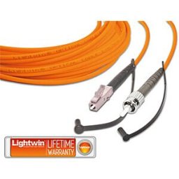 LIGHTWIN LSP-50 LC-ST3 - Simplex fibre optic patch cable, MM OM2, LC-ST, 3.0 m