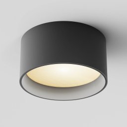 Maytoni Vega LED downlight, black, Ø 14 cm, 15W, aluminium