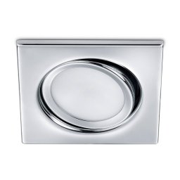 Trio Lighting Pivotable Rila LED recessed spotlight in chrome