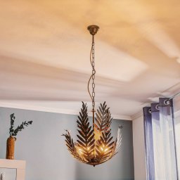 ONLI Felce pendant light in bronze fern design