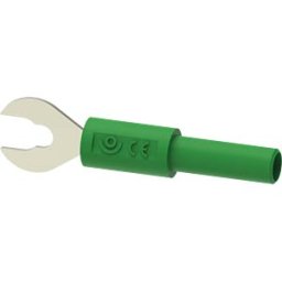 ELECTRO PJP PJP ADA3034-V - Cable lug adapter, 4-mm banana socket/cable lug, green