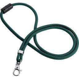 DURABLE 824105 - Lanyard, rPET, with carabiner, green, 10x