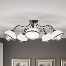Luminex Antica ceiling light in country house style, 5-bulb