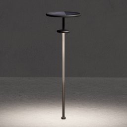 KLEWE LED solar lamp PLANET B anthracite 160 cm ground spike IP65
