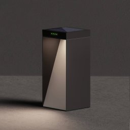 KLEWE MILIO SIDE LED solar lamp, anthracite, 35 cm, aluminium, IP65