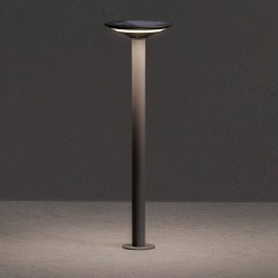 KLEWE LED solar path lamp Keope, anthracite, height 80 cm, IP65