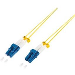 LOGILINK FS0LC01 - Fiber optic patch cable, LC duplex, 9/125 µm, OS2, 1 m
