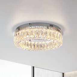 JUST LIGHT. GmbH JUST LIGHT. Kulunka LED ceiling light, iron, crystal glass