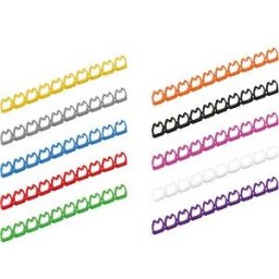 VALUE 25995255 - Cable rings for patch cable, 4 - 5.5 mm, 100 pieces, multicolour
