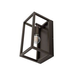 Luminex Frame wall light, titanium gold, height 30 cm, steel