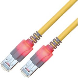 EASYLAN CS1OYCDCD0020 - Cat.6 LED patch cable, DualBoot, S/FTP yellow, 2 m