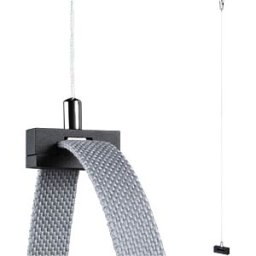 PAULMANN PLM 94626 - ULine belt suspension, 45x15 mm, black, 2 m